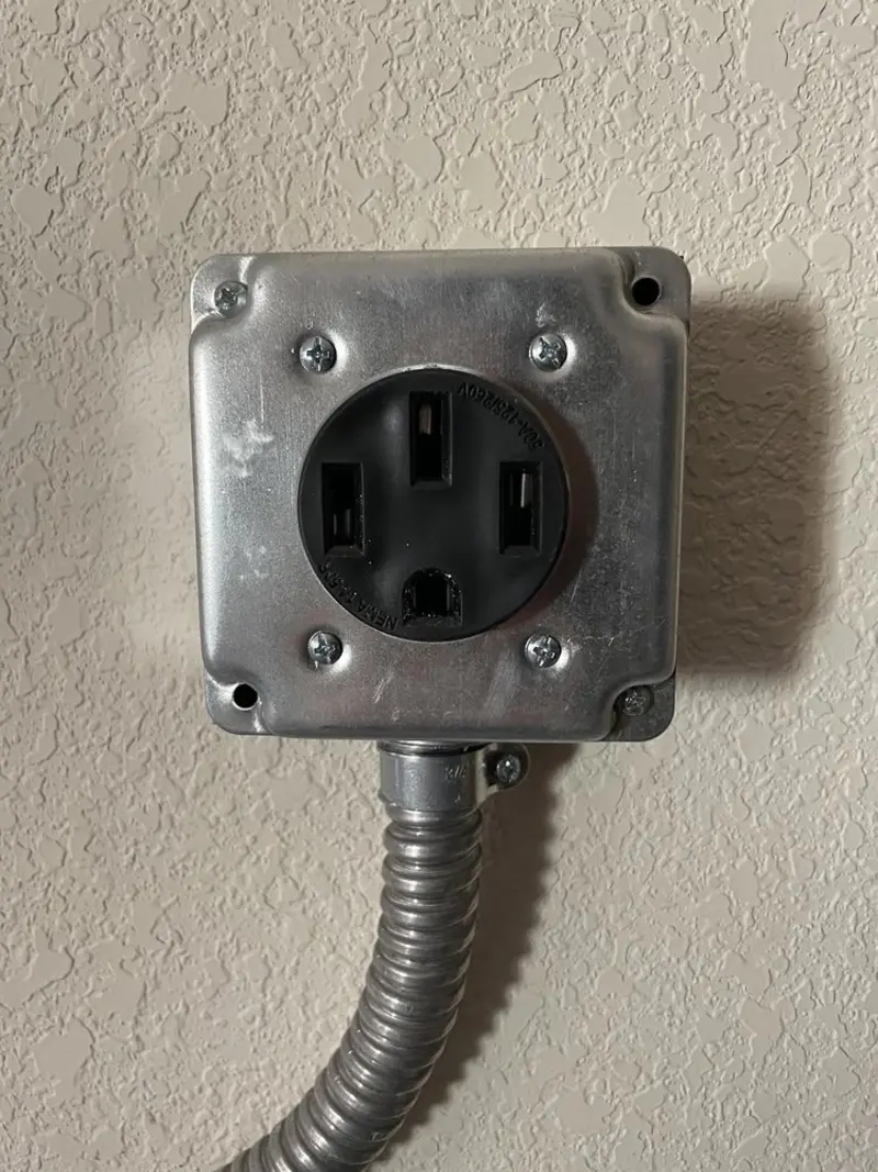 NEMA 14-50 outlet installed for Smart Home Electrical in North Plains